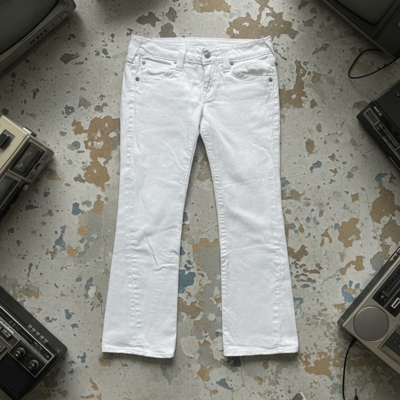 True Religion Joey Flap Pocket Bootcut White 31 - Picture 1 of 12